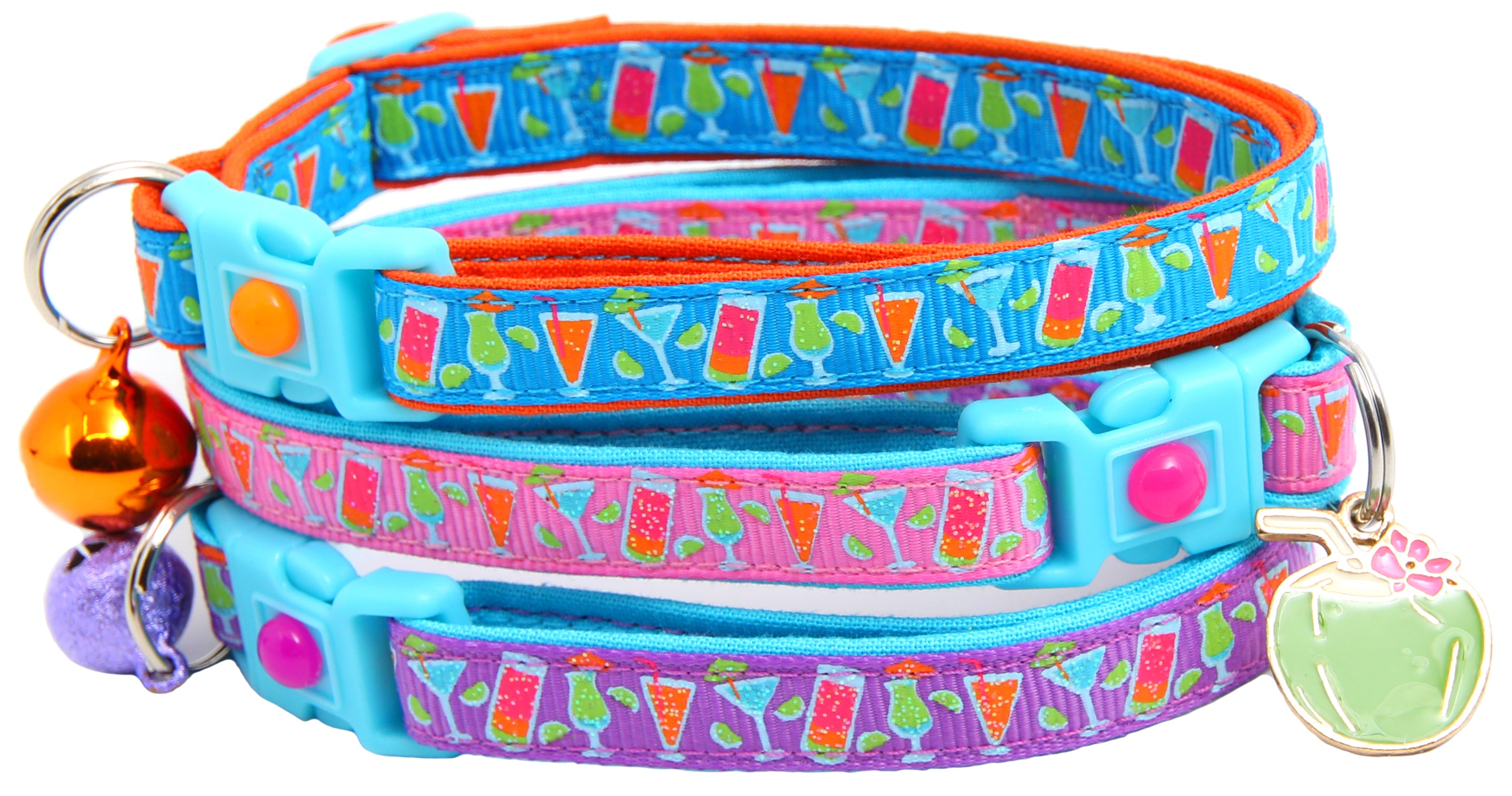 Main Tropical Cocktails Breakaway Cat Collar image